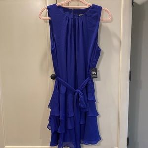 Express Sleeveless Tie Waist Tiered Ruffle Dress size large